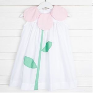 NWT. White and Pink Tulip Dress. Size 2T.